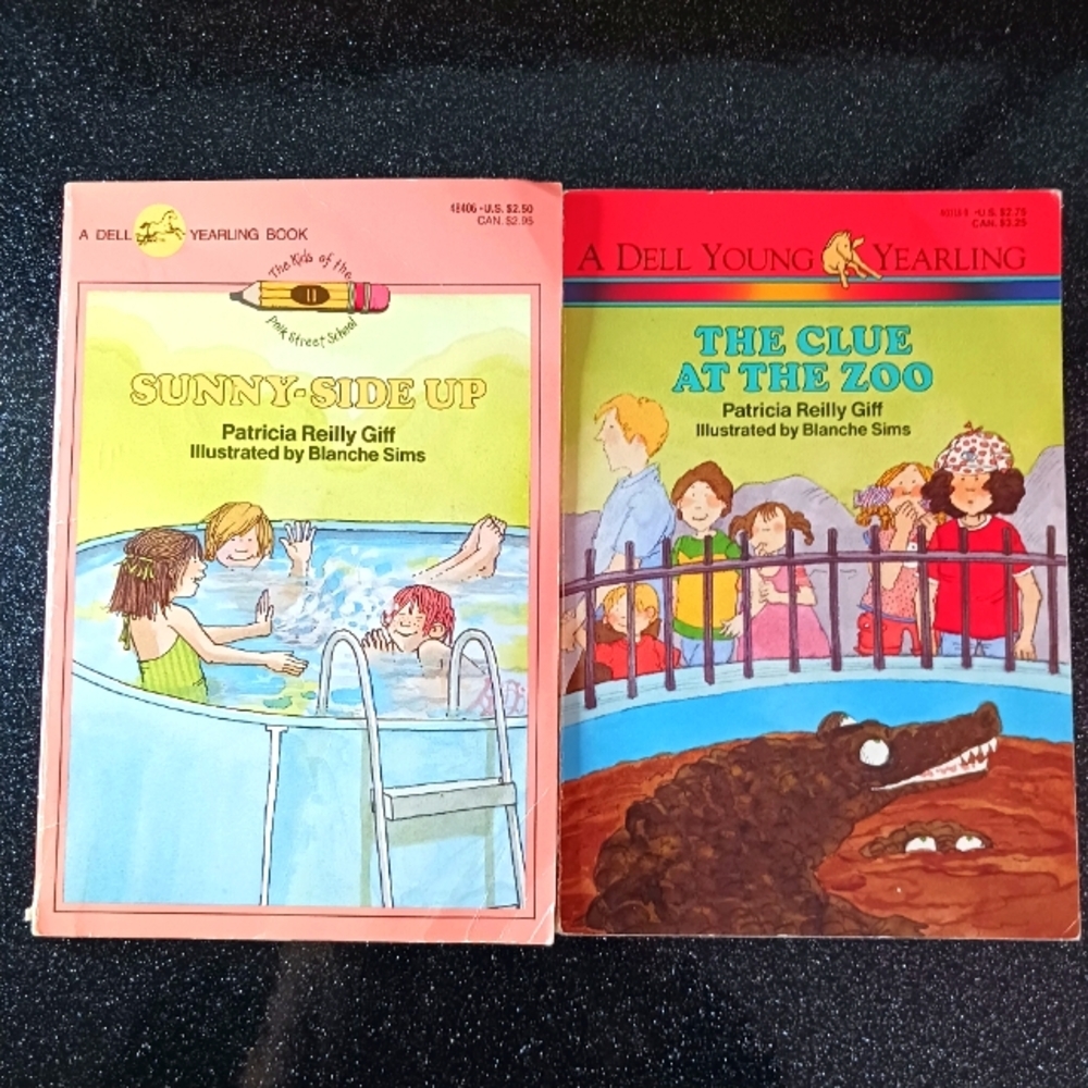 Vintage Sunny-Side Up & The Clue at the Zoo by Patricia Reilly Giff.